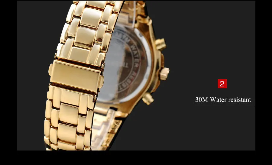 BOAMIGO мужские часы брендовые Роскошные военные часы мужские спортивные часы с хронографом золотые Цифровые кварцевые мужские наручные часы