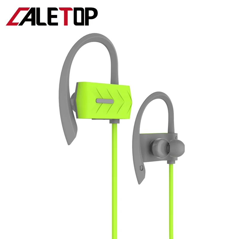 Спортивные наушники Caletop с Bluetooth 5,0, наушники с Ушными крючками, водонепроницаемые спортивные наушники для бега, стерео наушники с басами для iPhone