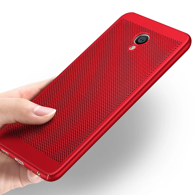 

PC Back Cover For Meizu M5C Plus M5S M5 Note 15 M6 Pro 7 Hollow Heat Dissipation Case Housing Ultra Thin Protective Bumper