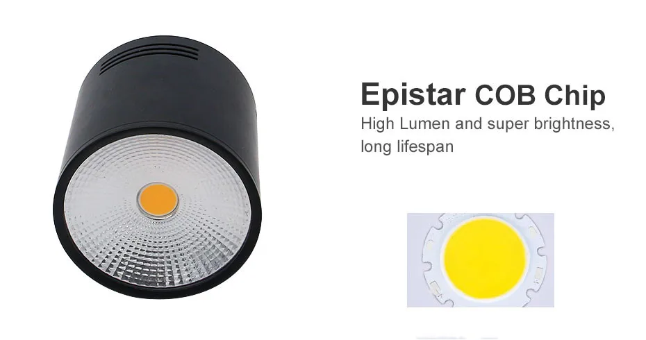 Led Downlight Led Surface Mounted Spot Light COB Chip Dimmable 3W 5W 7W 10W Ceiling Lamp For Living Room Bedroom Store Lighting