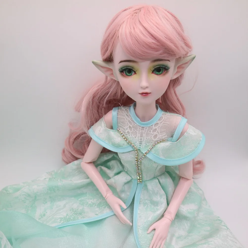 Индивидуальные BJD куклы эльф кукла DIY пластиковая кукла 24 шарнира шарнирная кукла 58 см