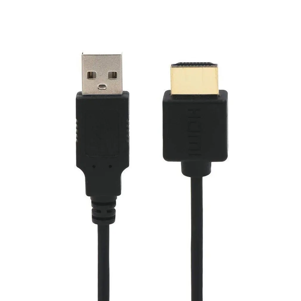 0,5 метров портативный размер высокая точность USB к HDMI кабель Мужской зарядное устройство кабель сплиттер адаптер для HDTV PlayStation 3 DVD