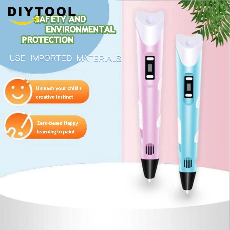 

5V Second generation 3D printing pen three-dimensional painting graffiti brush DIY handmade children's educational toys