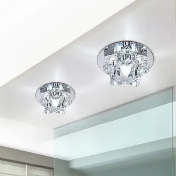 

3W LED Modern Ceiling Light Aisle Lights Star-shaped Crystal Spotlights Downlights Embedded Ceiling Creative Corridor Living Roo