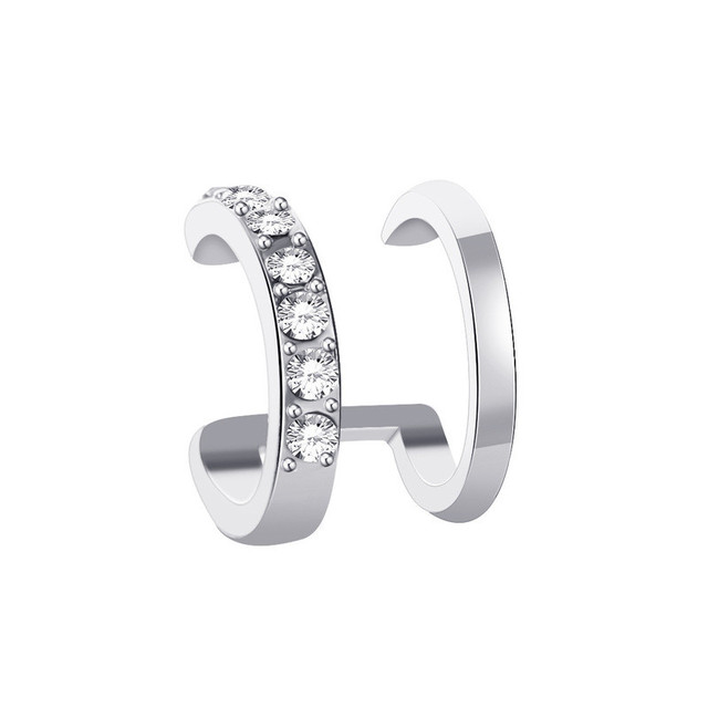 Clips Earring for Women Unisex Minimalist Fashion Cartilage Hoop Earrings Sets Ear Cuff fake piercing Clip on Earring