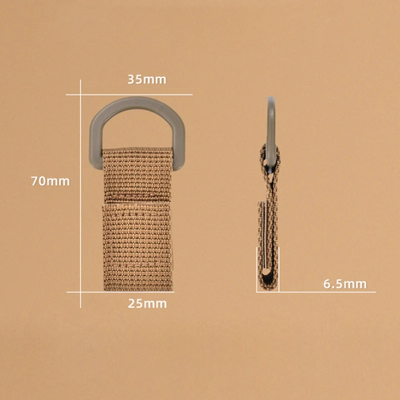 Outdoor Tactical Molle Webbing Buckle Climbing Belt D-Ring Carabiner Buckle Hunting Camping Hanging Backpack Key Hook Clasp New