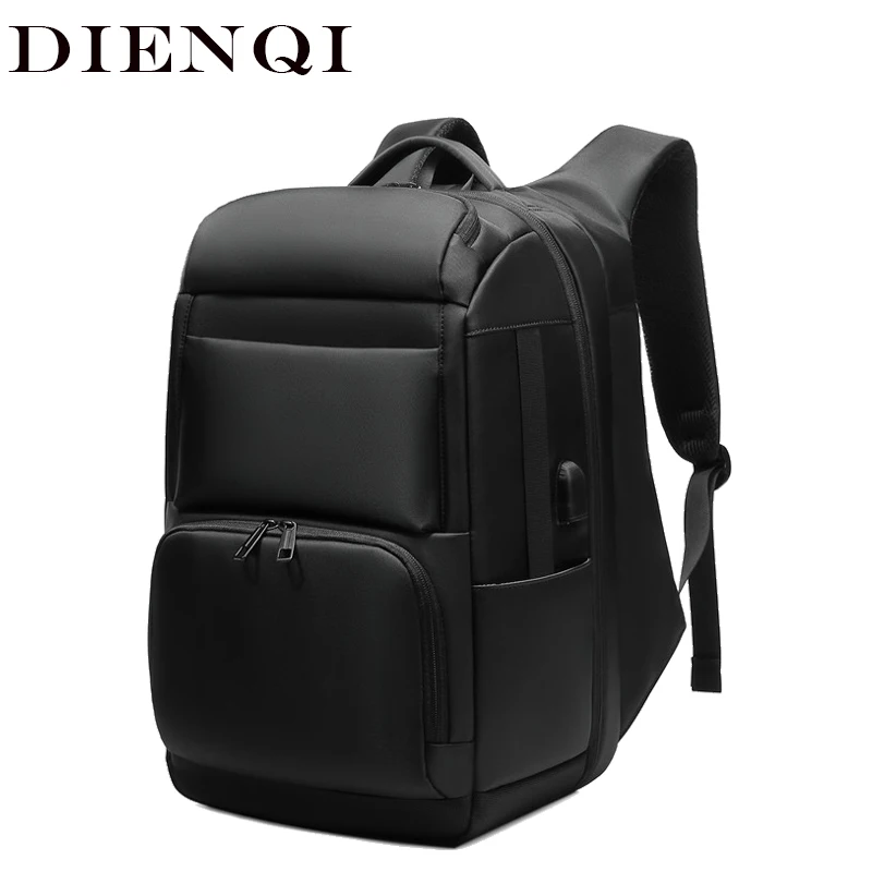 DIENQI Large Capacity Backpacks Men's 17 Inch Laptop Bag Pack USB Charging School Bags Travel Bags For Men Anti Theft Backpack