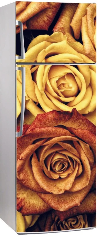 3D самоклеющиеся наклейки на Холодильник Дверь обои-покрытие посудомоечная машина пленка для холодильника наклейка детская художественная дверь холодильника крышка наклейка Прямая поставка - Цвет: Лиловый