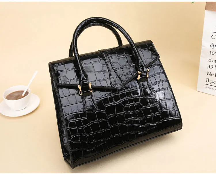 女士手提包_新款女包经典百搭鳄鱼纹女士手提包欧美时尚单肩---阿里巴巴_32