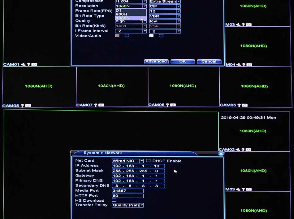 5в1 8ch* 1080N AHD DVR наблюдения безопасности видеорекордер наблюдения DVR Гибридный DVR для 720 P/960 H аналоговый AHD CVI TVI IP камера XMEYE