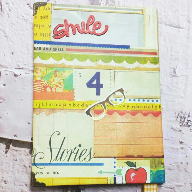 6-Set Вырубные штампы слова настроения штампы Cardmaking& Скрапбукинг DIY ремесло трафарет металлические штампы