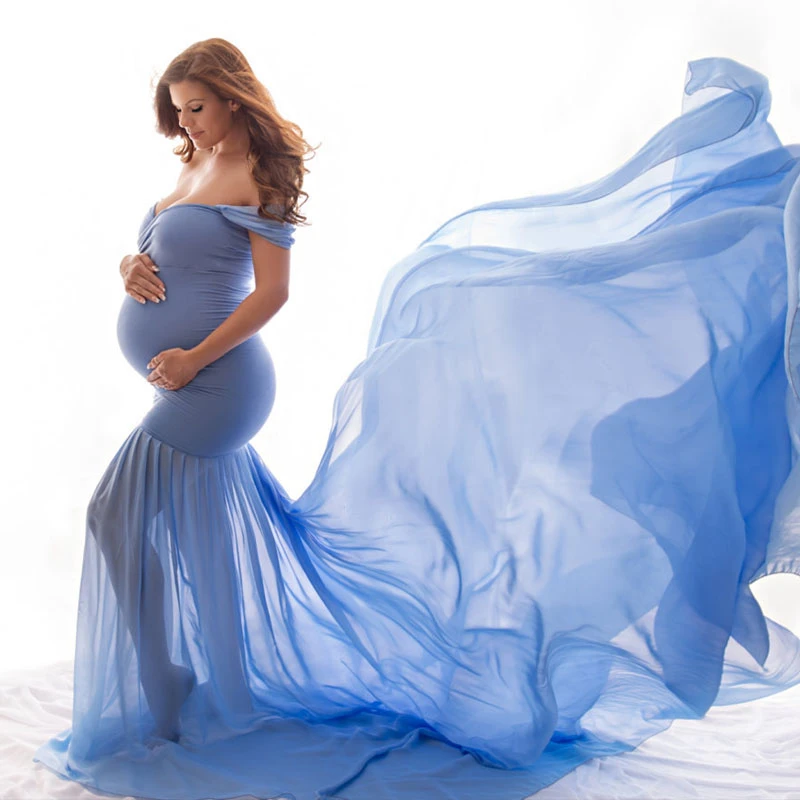 Vestidos largos de moda para mujeres embarazadas, ropa para sesión de fotos  de maternidad, accesorios de fotografía, vestidos de embarazo|Vestidos| -  AliExpress