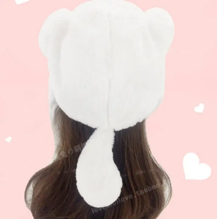 DIY японский осень-зима Mori girl Косплей очень милый кот движущийся прыгающий плюшевый шарф шляпа Лолита девочка Плюшевые кошачьи уши теплые шапки