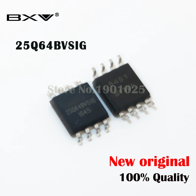10 шт./лот 25Q64BVSIG 25Q64BVSSIG W25Q64BVSIG 25Q64 BVSIG sop-8 Новый оригинал | Электронные компоненты и