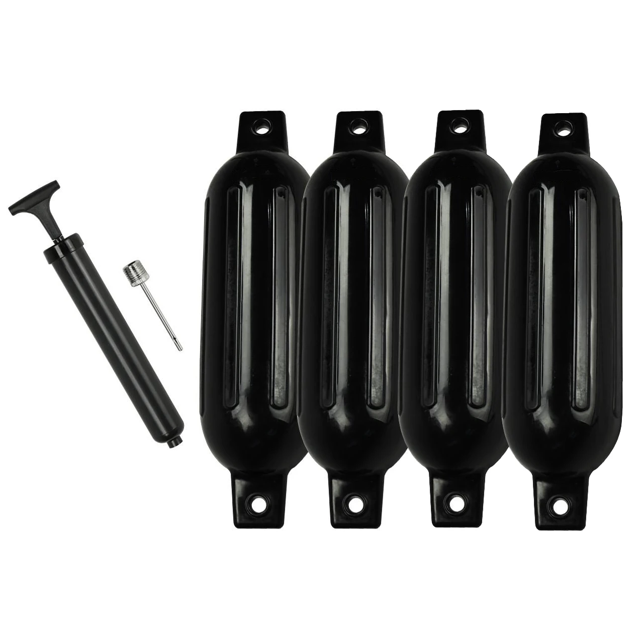 4PCS Ribbed Boat Fender 8.5