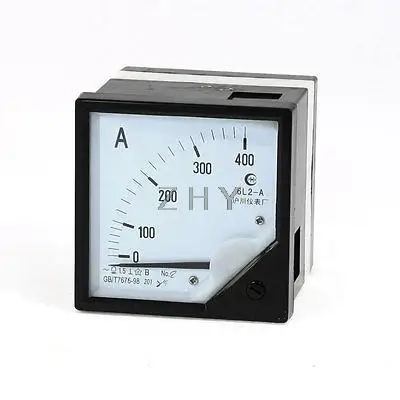 

Class 1.5 Accuracy AC 0-400Amps Square Dial Analog Panel Meter Ammeter