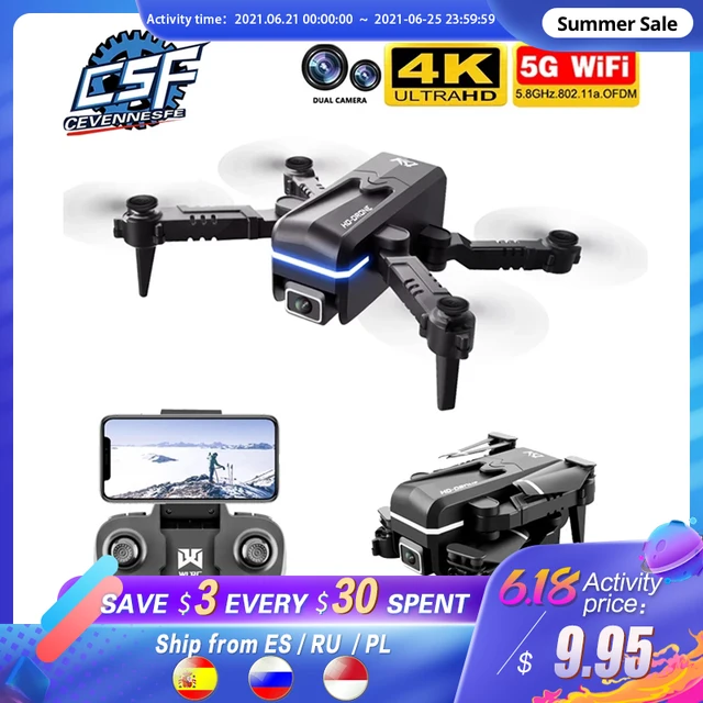 2021 New Kk1 Mini Drone 4k Hd Camera profesional Rc Drones Wifi Fpv Dron Toy Outdoor Rc Quadcopter Fixed height Helicopter Toys 1
