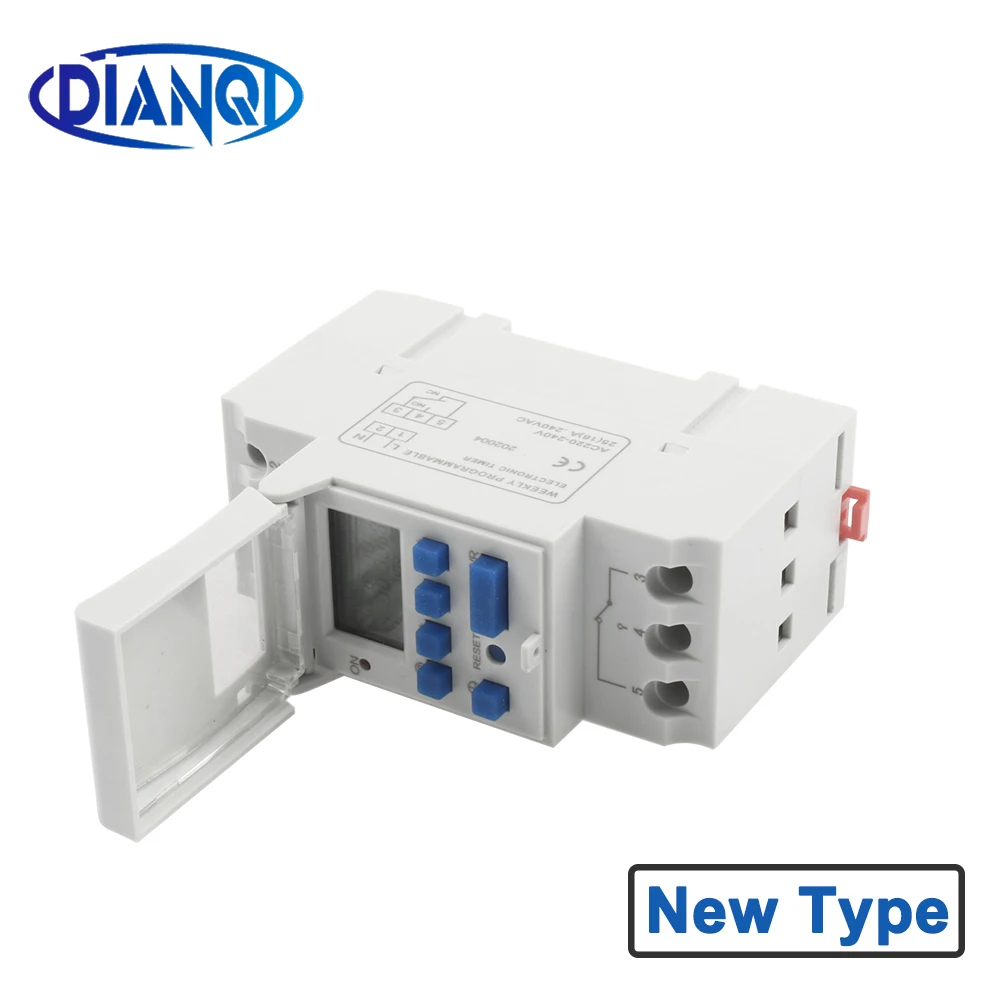 1Pc NewType 220V Digital LCD Power Timer Programmable Time Switch Relay tp8a16 Weekly No Battery Stable | Инструменты