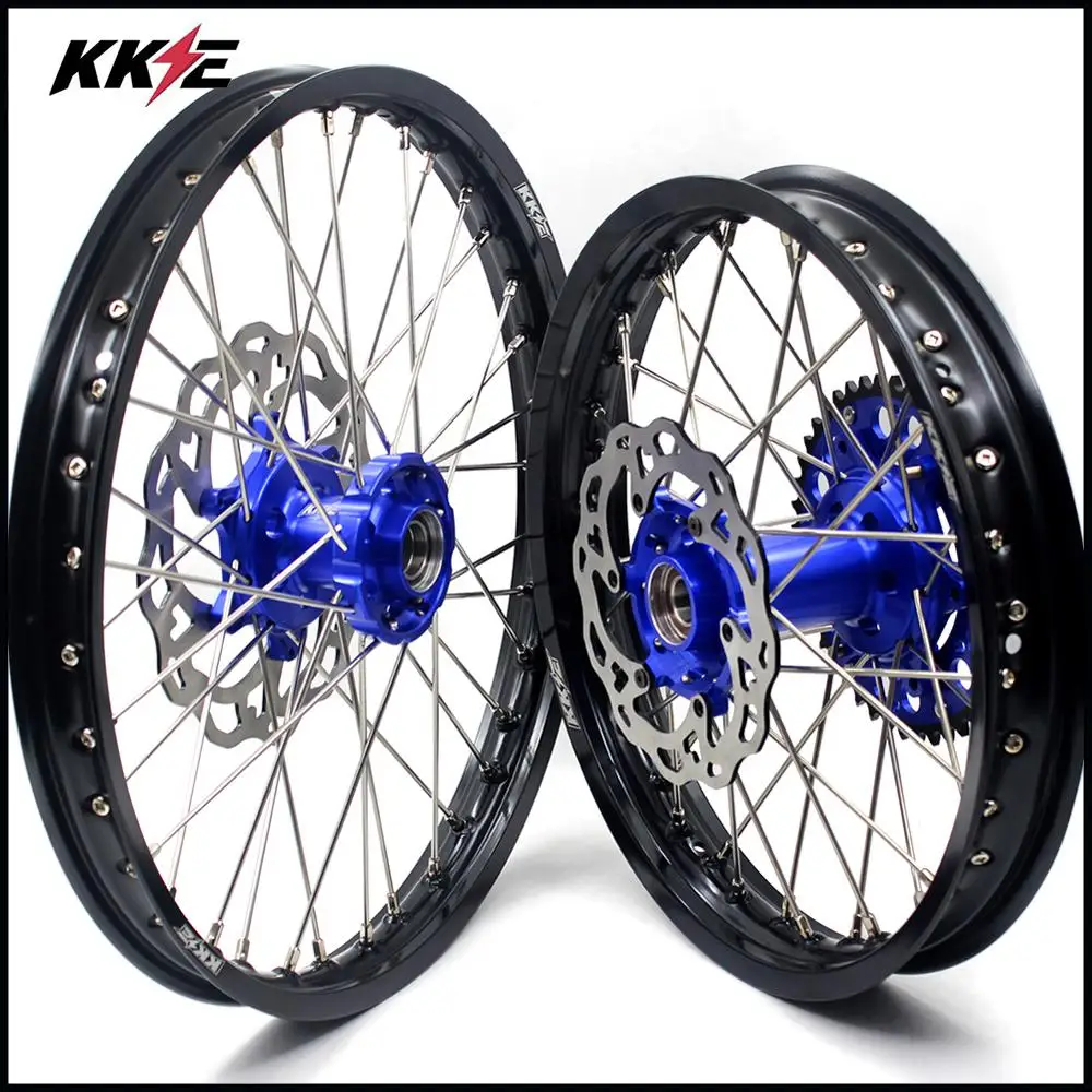 Комплект колес для эндуро KKE 21 & 18 HUSQVARNA TE TC FE FC 125 250 300 350 450 2014 2019 синие