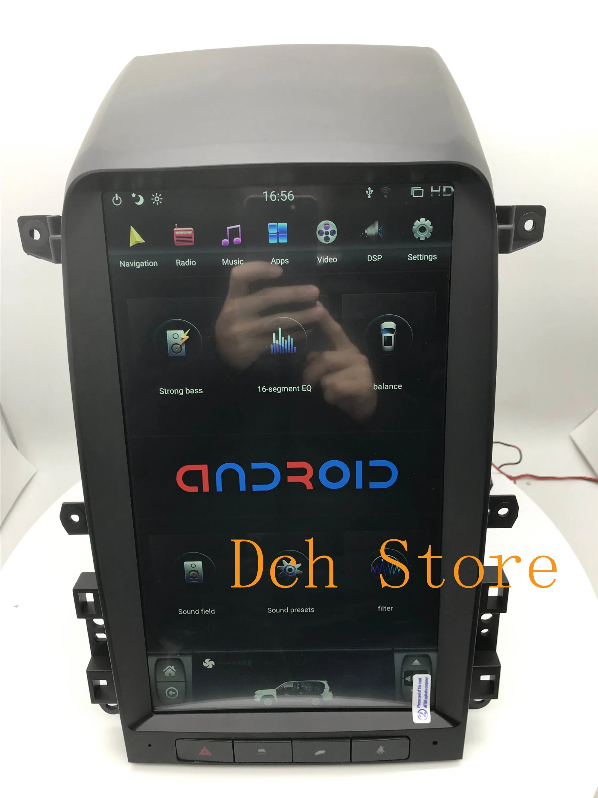 13 6 дюймовый вертикальный PX6 Tesla Style Android 9 0 автомобильный DVD GPS навигатор плеер для