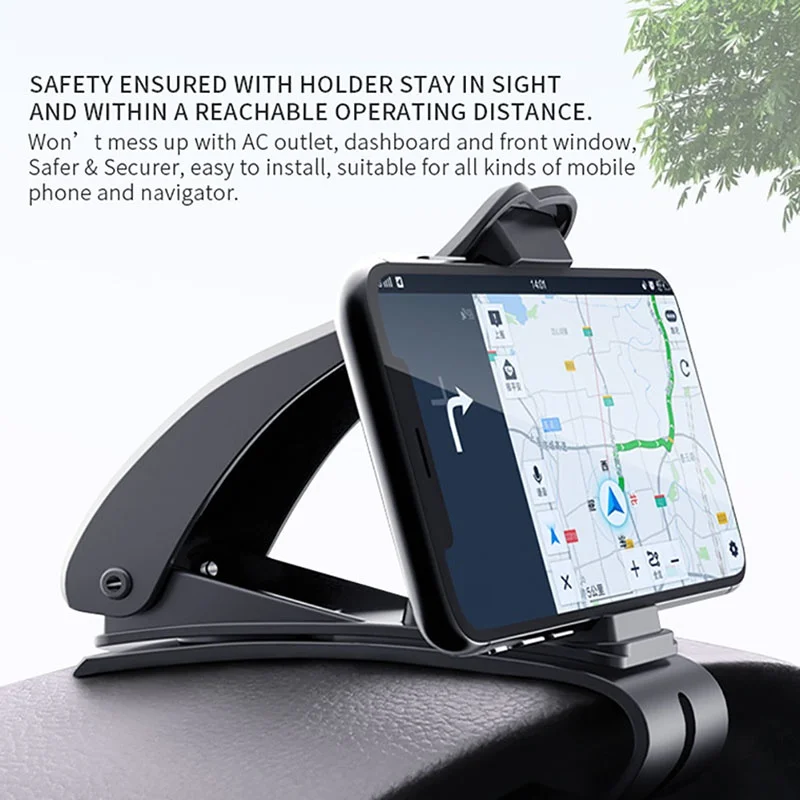 360 Rotation Car Phone Clip Holder Dashboard High-quality Air Vent Cellphone Mount Car Bracket Clip Black Fashion Mobile Stand