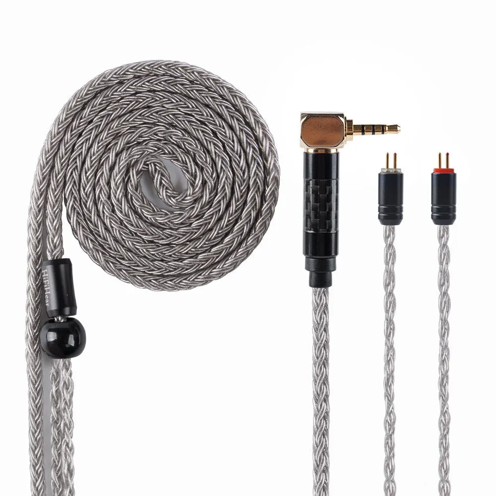 HiFiHear 16 Core посеребренный медный кабель 2,5/3,5 мм сбалансированный кабель с MMCX/2pin разъем для AS10 ZS10 pro ZSX BLON bl03