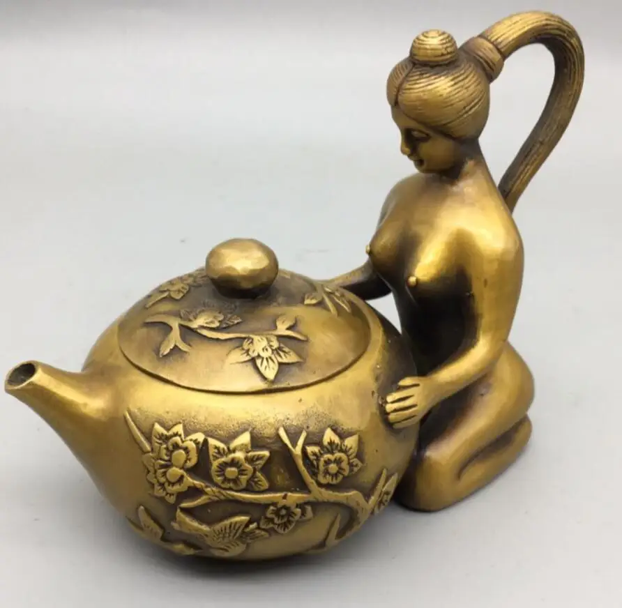 

Китайская медная Красивая статуя чайника