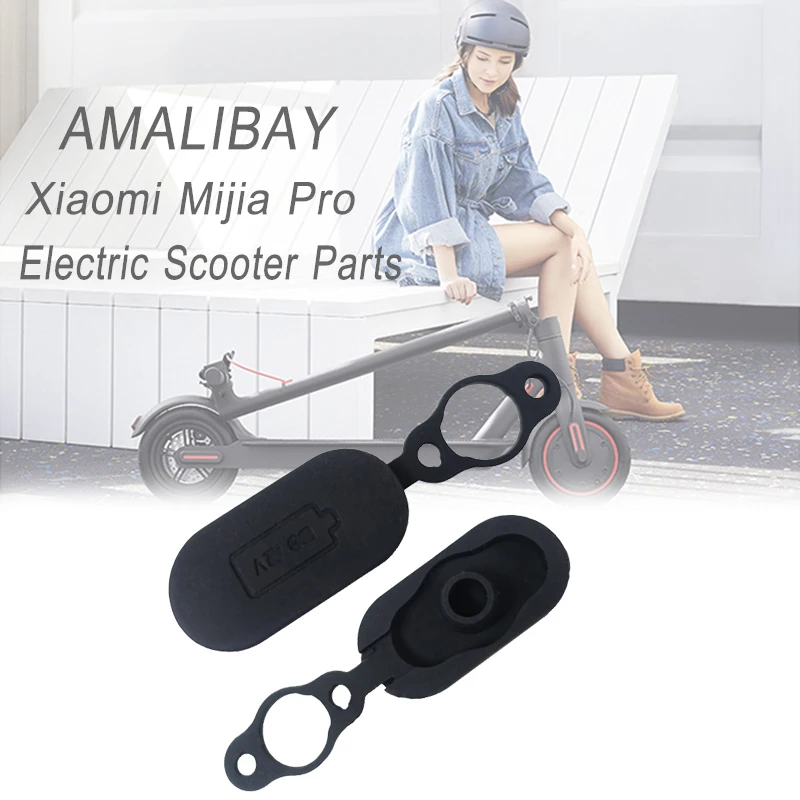 Power Charger Interface Line&Plug Cap Case for XIAOMI MIJIA M365 ElectricScooter 