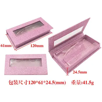 

3D Mink Eyelashes Boxes Colorful False Eyelash Packaging Box Fake Faux Cils Magnetic Case Lashes Empty