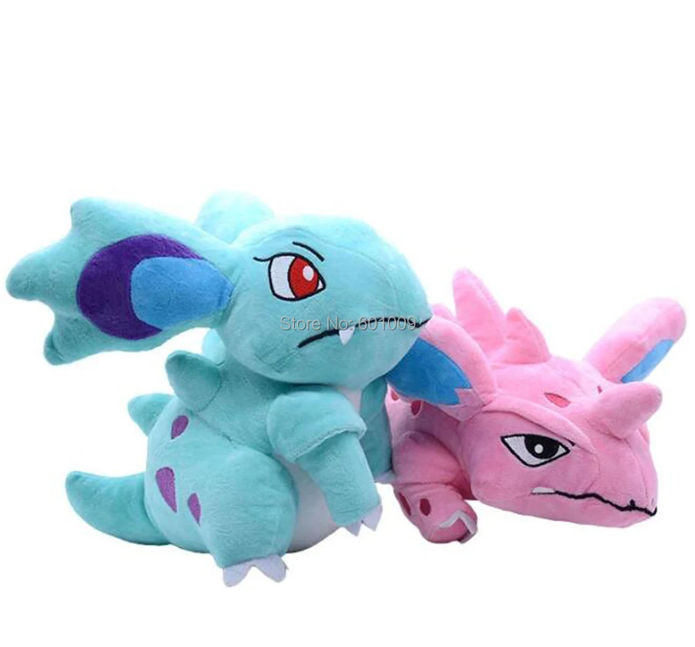 2 стиля Nidorino Nidorina 28 см плюшевые куклы для аниме мультфильмов мягкие лучшие
