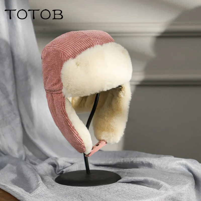 

Lei Feng hat female winter thick plush Korean winter warm hat ear protection windproof outdoor riding cotton hat male couple hat