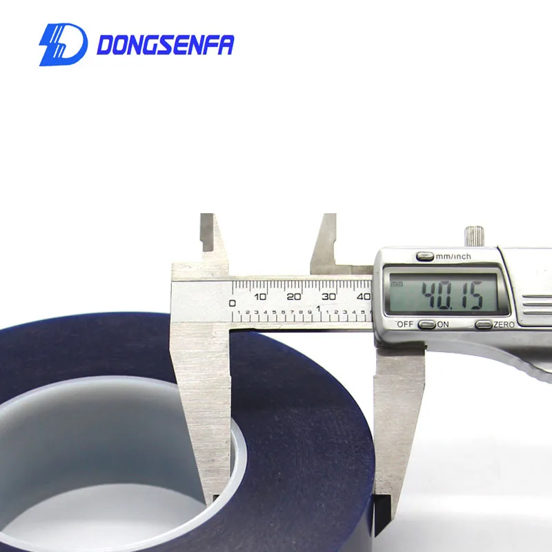DONGSENFA 1 шт. 100 м ПВХ покрытием синяя лента высокотемпературная кислотная основа Защитная пленка ЖК-лента для обслуживания