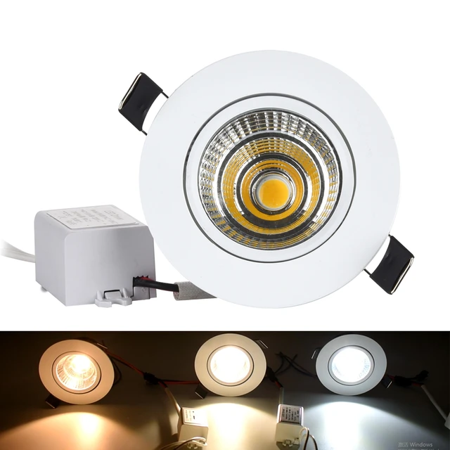 Dimmable Led Downlight Light COB Ceiling Spot Light 3W AC85-265V Dimmable  Ceiling Recessed Lights Indoor Lighting for House - AliExpress