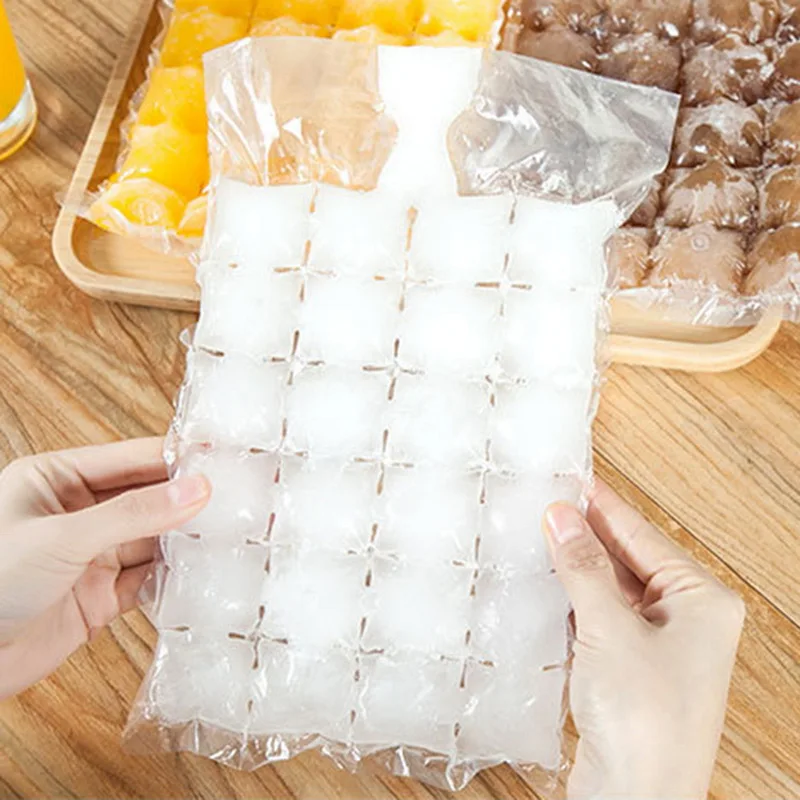 10pcs/pack Disposable Ice-making Bags Ice Cube Tray Mold Mould Summer DIY Drinking Tool Kitchen Bar Supplies | Дом и сад