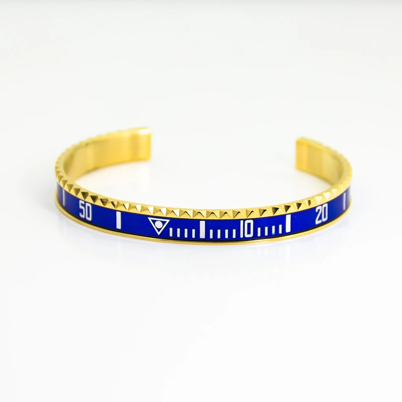 Stainless Steel cuff bracelet 12 style beach sport casual in gold color bangle SG02