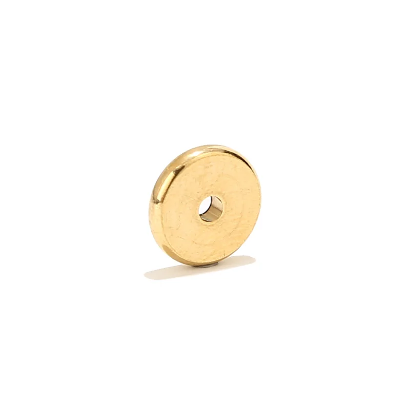 120 perline distanziali in metallo color oro, 3 mm, 4 mm, 5 mm, 6 mm