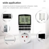 Electronic Digital Timer Switch Socket Kitchen Timer Outlet  Programmable Timing Socket Control  220V EU US UK AU Plug 3