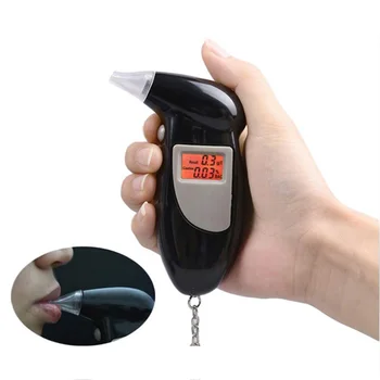 

New Digital Breath Alcohol Tester With Audible Alert Safe Driving With Key Chain Quick Response Alcohol Detector Breathalyzer