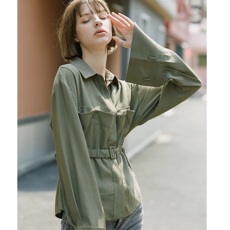 AEL Drop Shoulder женские куртки Свободная Повседневная женская верхняя одежда пальто Дамский британский стиль винтажный осень