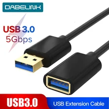 USB 3.0 Extension Cable  Extender Cable for Keyboard TV PS4 Xbo One SSD USB3.0 2.0 Extender Data Cord Mini USB Extension Cable