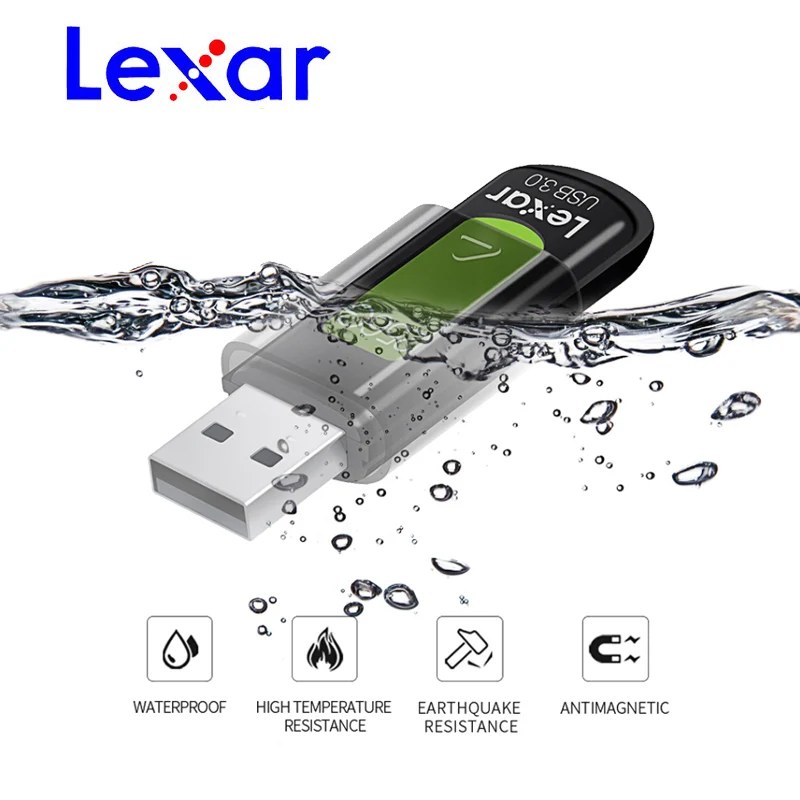 Флешка Lexar JumpDrive S57 мини накопитель на 32 ГБ 64 128 256 карта памяти для ПК/Mac|USB