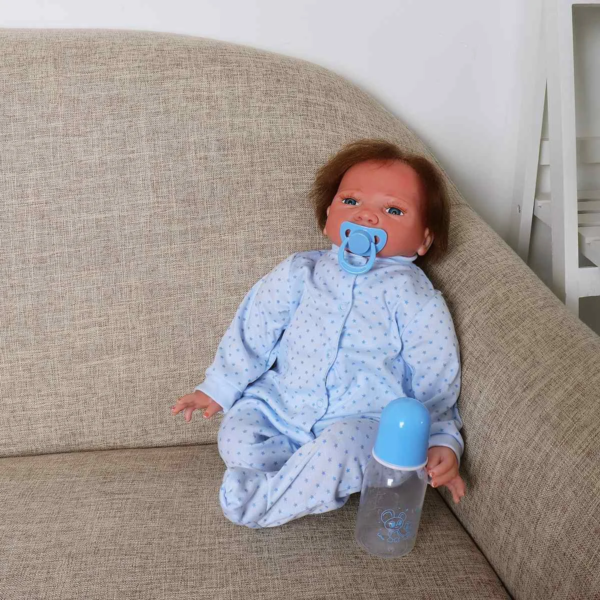 Реалистичные 18 ''Reborn Baby ручной работы мягкие виниловые пупсик полное виниловое покрытие действительно Силиконовые игрушки для малышей Мода Дети подарок на день рождения