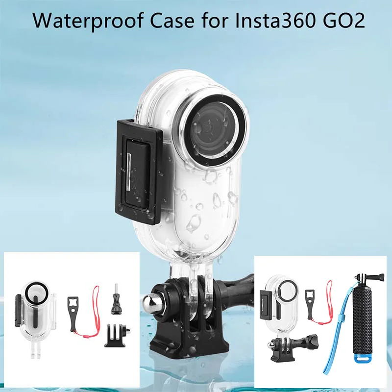 Водонепроницаемый чехол для Insta360 GO2 30 м защитный дайвинга адаптер GO 2 Аксессуары