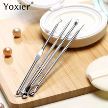 Yoxier 4 шт., удаление угрей, игла для удаления акне уход за кожей лечение восстановление лица, прыщей, игла чистый инструменты для ухода за глазами Красота