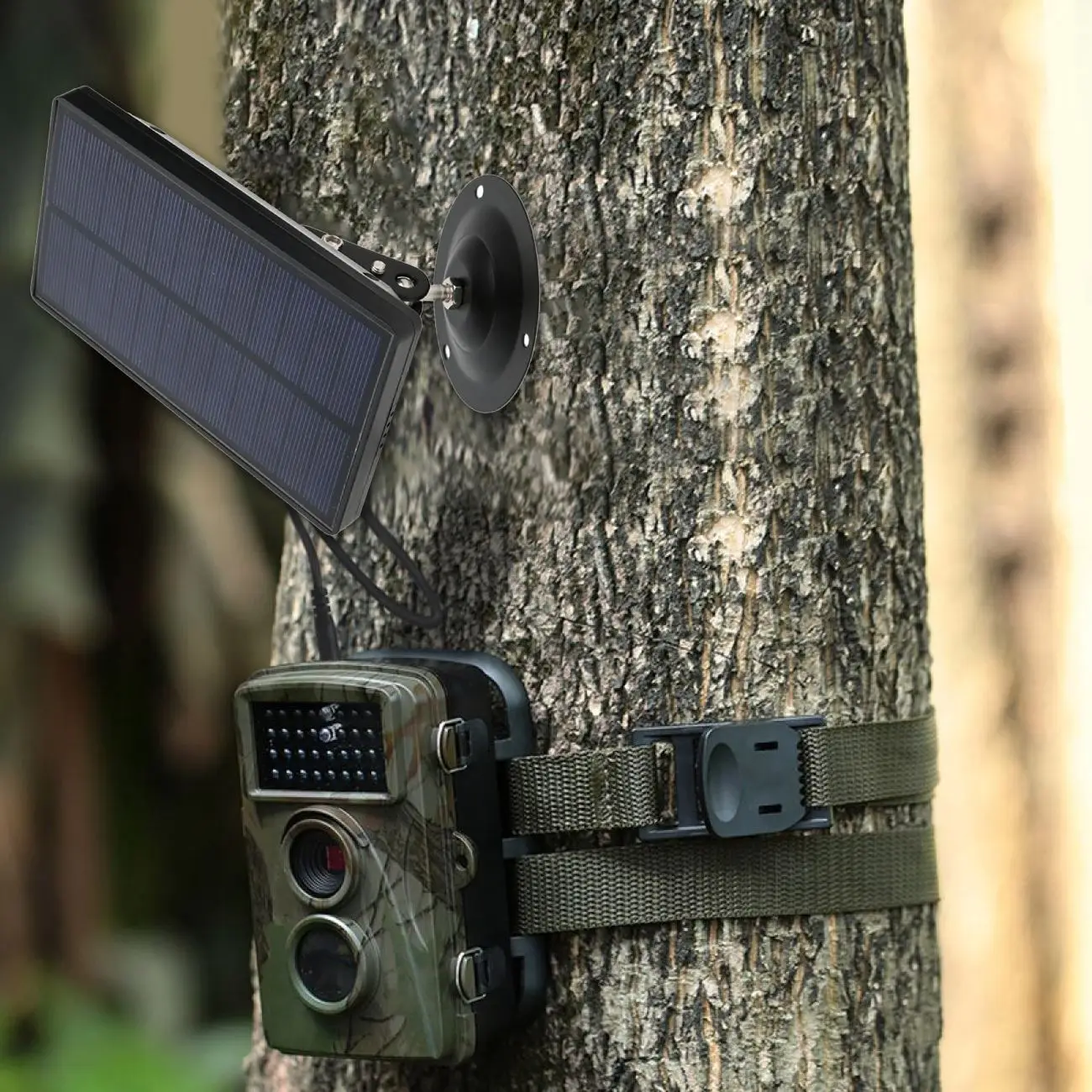 Outdoor Hunting Camera Battery Solar Panel Power Charger External Panel Power for Wild Camera Photo Traps