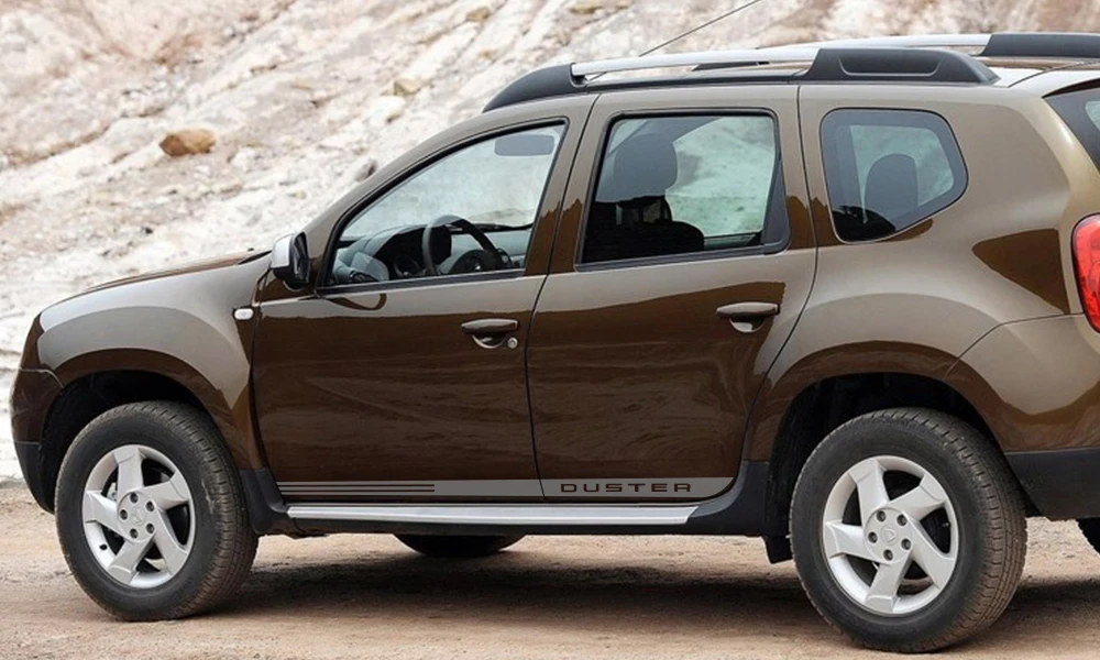 2 шт. для Dacia Renault Duster, автомобильная Боковая дверь, наклейка в полоску, авто стиль, наклейка, виниловая пленка, автомобильный тюнинг, аксессуары
