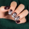 Beauty Bigbang Nail Stamping Plates Lace Flower Butterfly Leaves Lines Theme Print Stainless Steel Template Nail Art Stencil 5