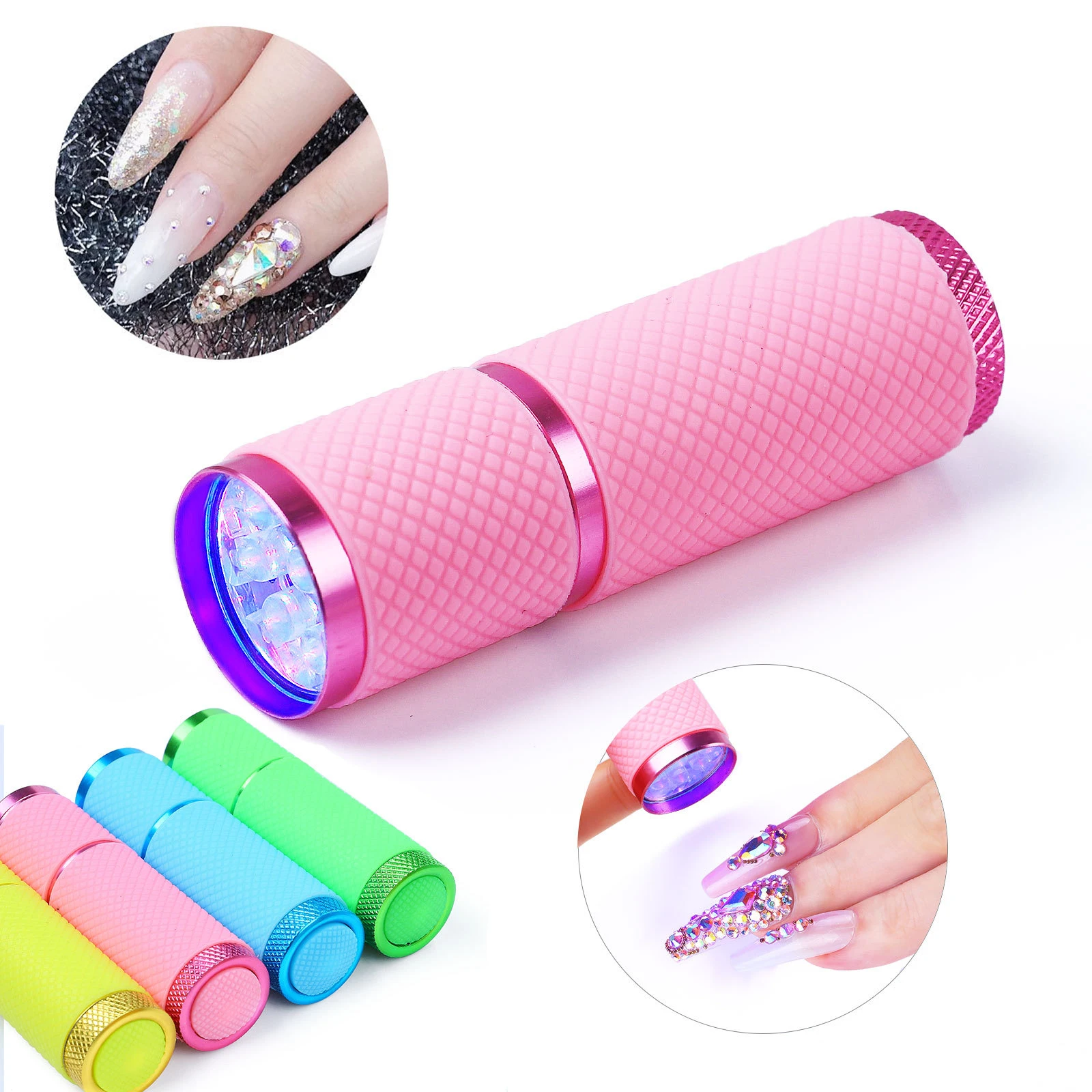 Mini-UV-LED-Licht UV-LED-Lampe Nageltrockner für Gelnägel 9 LED-Taschenlampe Portabilität Nageltrockner Maschine Nagelkunstwerkzeuge UV-Licht_voghion.com