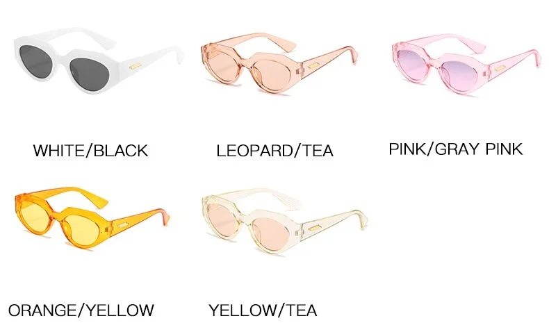 LONSY Cat Eye Sonnenbrille Frauen Marke Designer Vintage Rechteck Sonnenbrille Für Weibliche Mode Retro Lunette De Soleil Femme – Detail 11