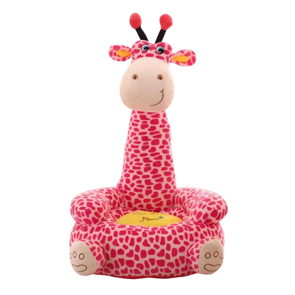 Cartoon Animal Kids Seat Sofa Cover Baby Chair Bean Bag Giraffe Children Armchair Children Seat Sofa Cover Kids Sofa